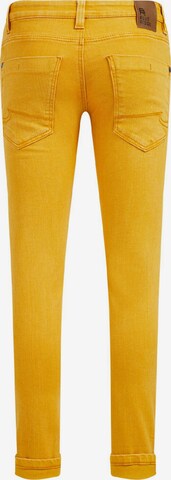 Coupe slim Jean WE Fashion en jaune