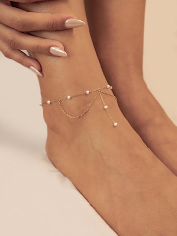 Bijoux de pied 'Double Pearl Drop Layered' Hey Happiness en or