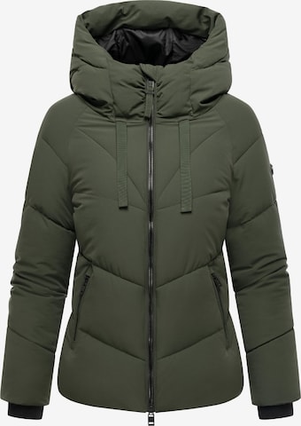 MARIKOO Зимно яке 'Kwamee 16' в зелено: отпред
