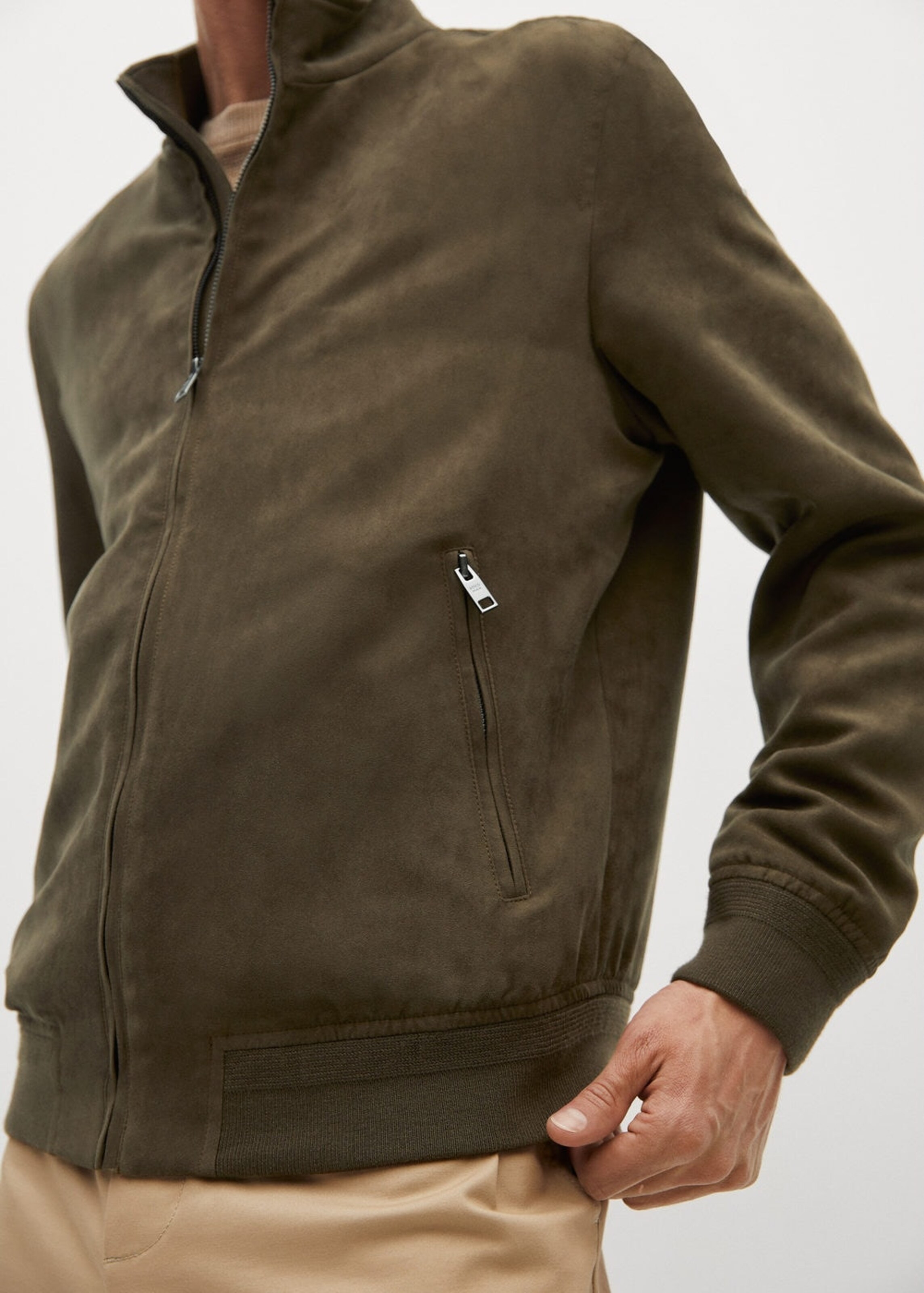 Männer Jacken MANGO MAN Jacke 'Siena' in Oliv - YF00038 Männer Jacken MANGO MAN Jacke 'Siena' in Oliv - YF00038