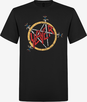 T-Shirt 'Slayer Pentagram distressed T-Shirt' Slayer en noir : devant