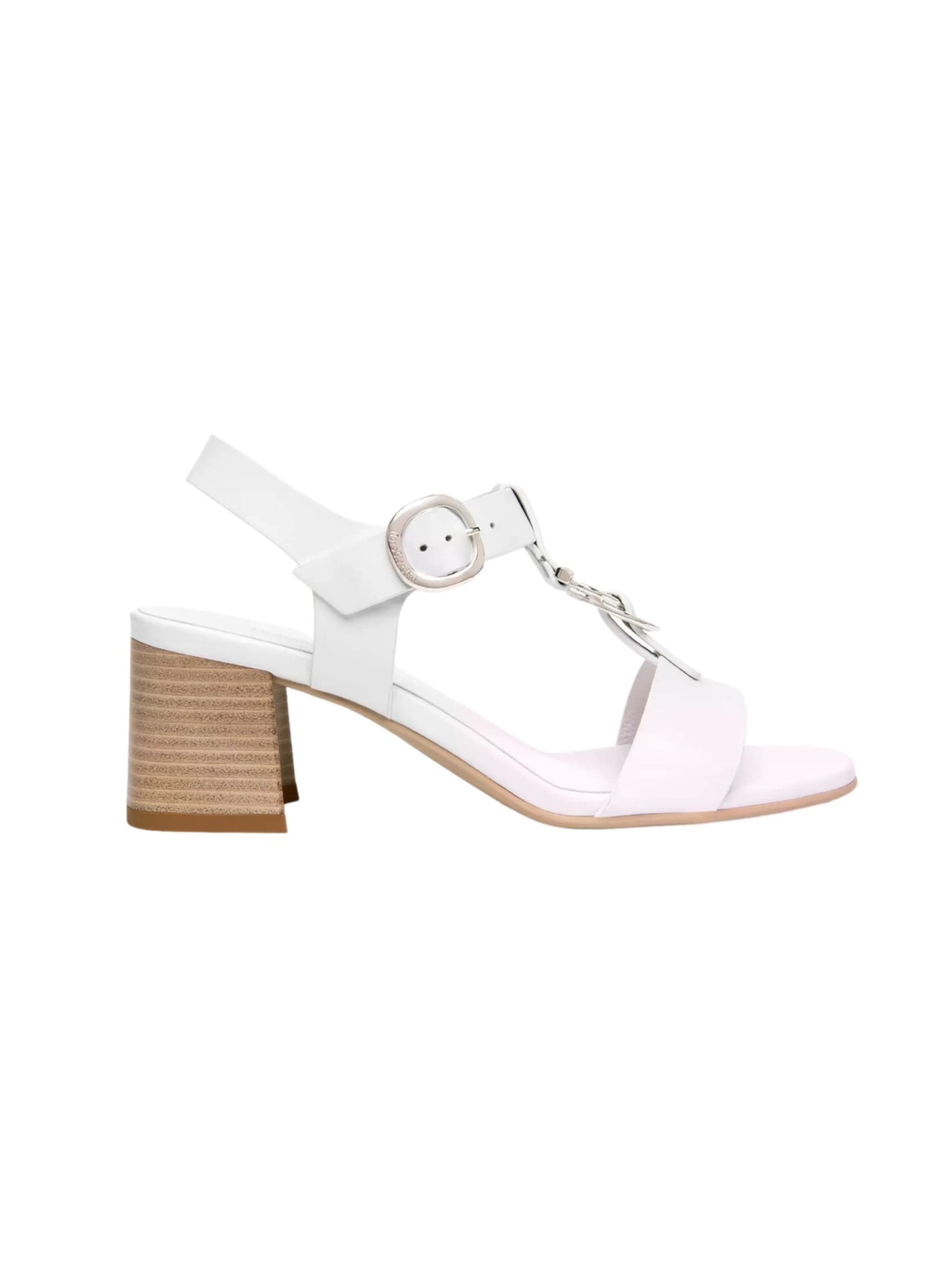 Nero Giardini Sandaler med rem i hvid: forside