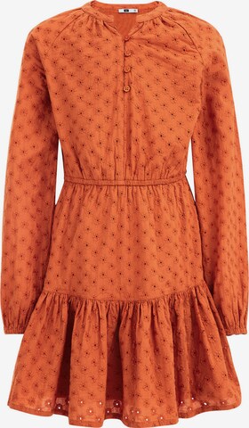 WE Fashion Dress in Orange: front