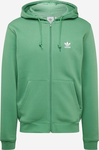 ADIDAS ORIGINALS Sweat jacket in Green: front