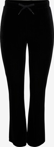 évasé Pantalon 'LUNA' PIECES en noir : devant