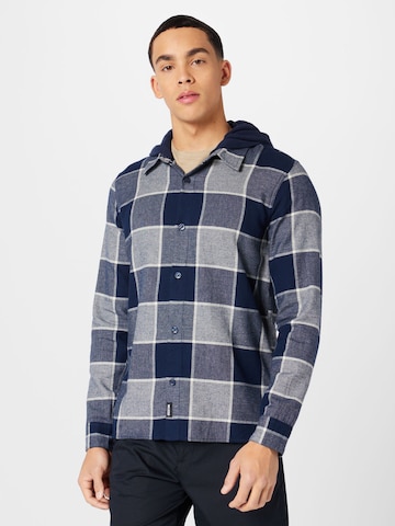 HOLLISTER Regular fit Button Up Shirt in Blue: front