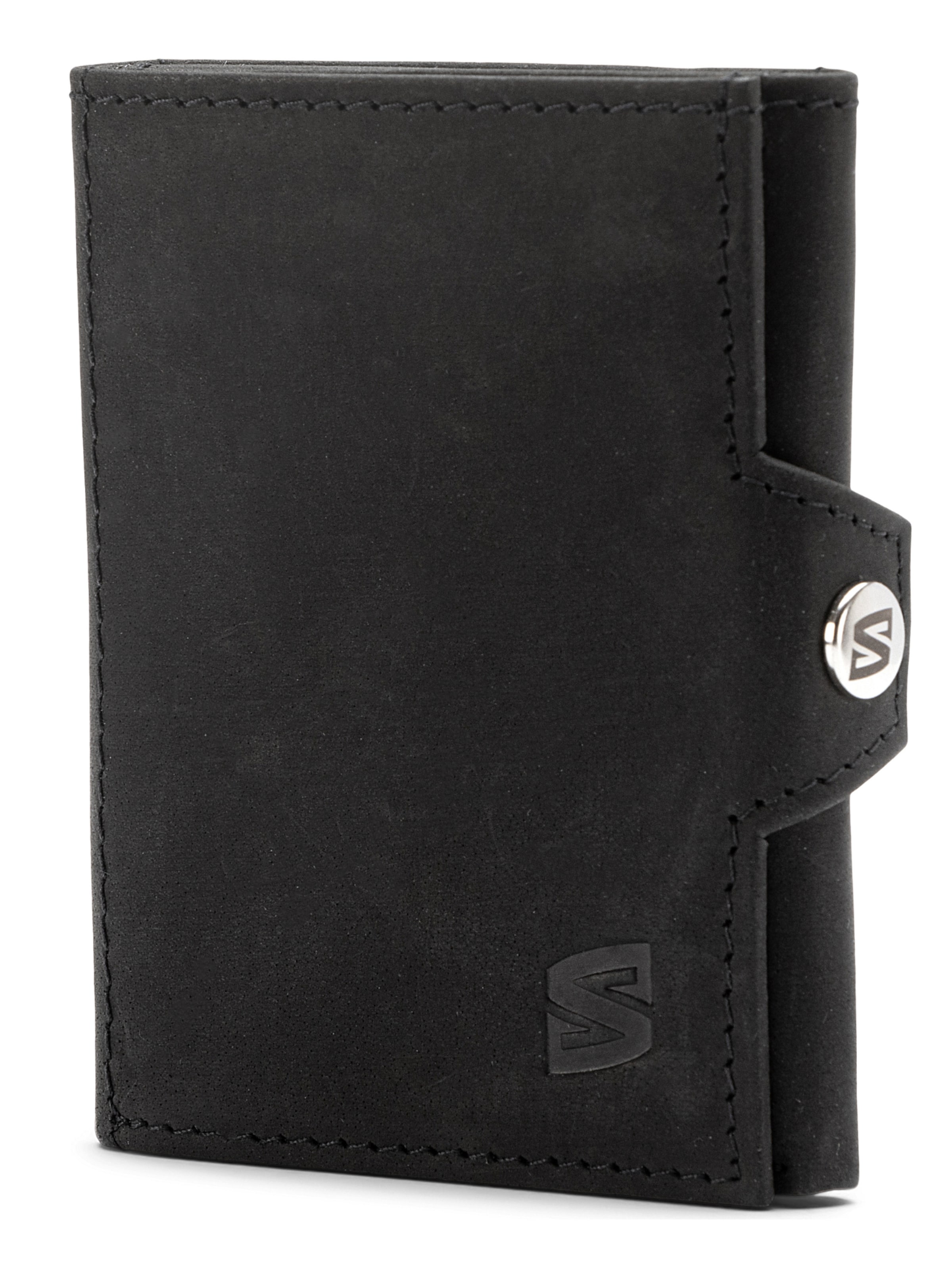 Porte-monnaies 'Genius' SERASAR en noir : devant