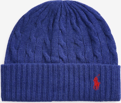 Polo Ralph Lauren Bonnet en bleu roi / rouge feu, Vue avec produit