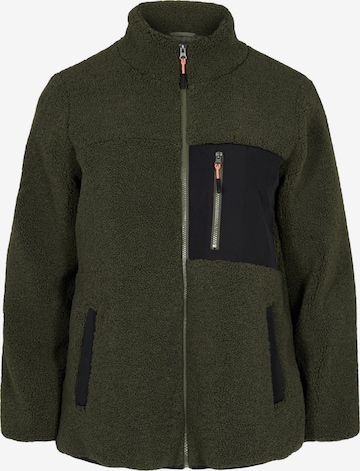 Zizzi Between-Season Jacket in Green: front