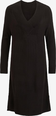 VILA Knitted dress 'Madelia' in Black: front