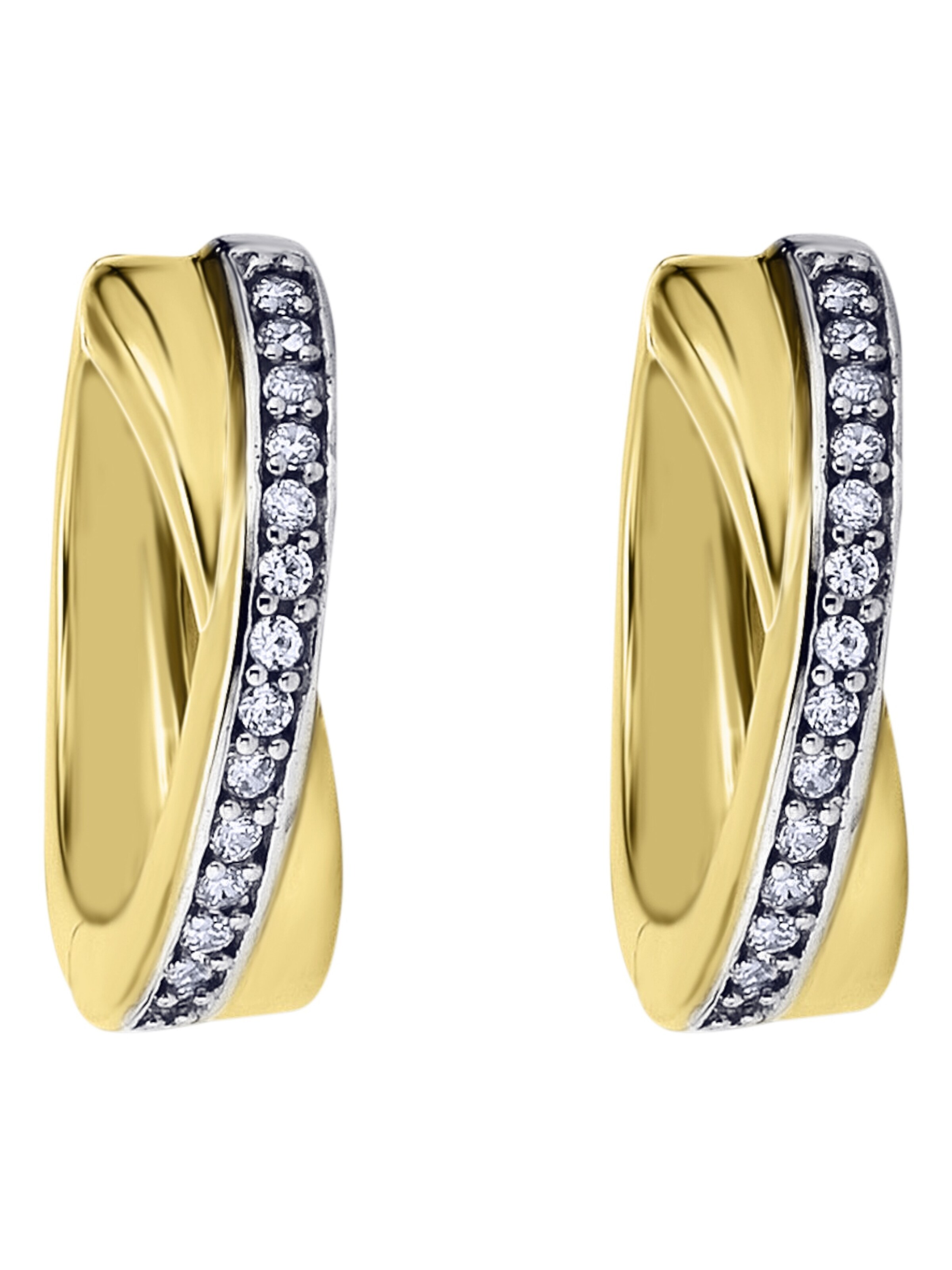 ONE ELEMENT Ohrringe in Gold: Vorderseite