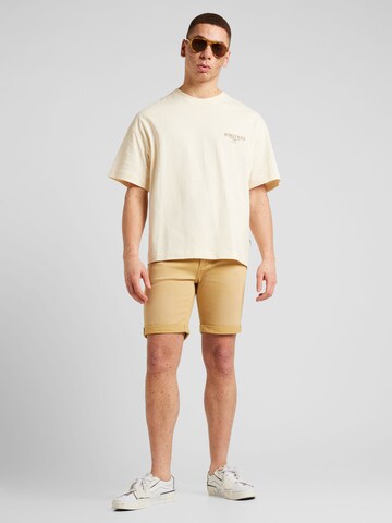 Regular Jean 'RICK EVAN' JACK & JONES en beige