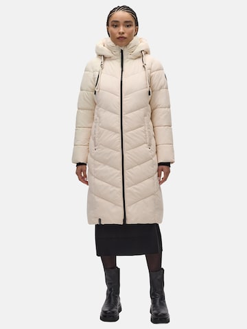 Manteau d’hiver 'Sahnekatzii XIV' MARIKOO en beige : devant