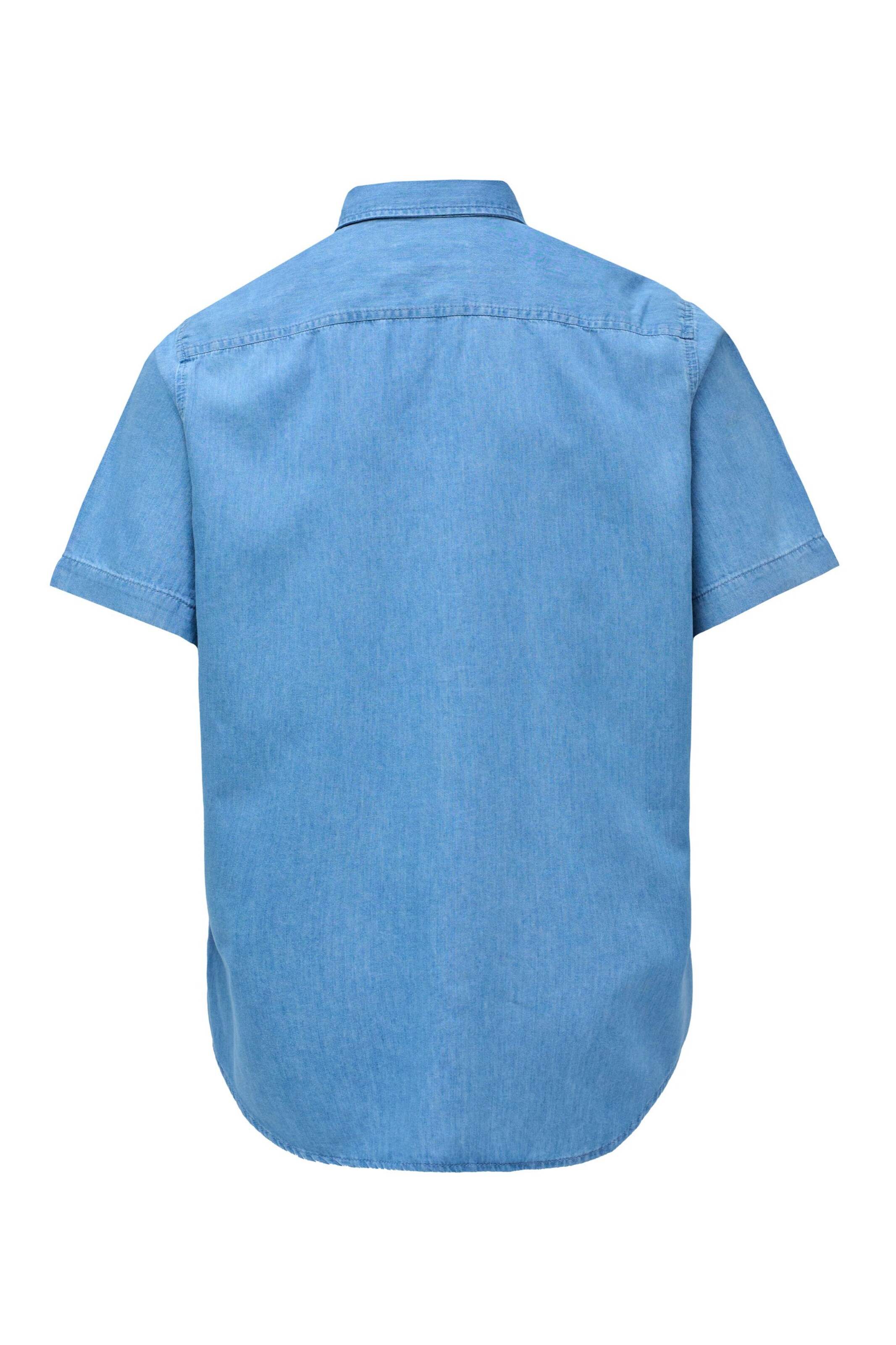 Salsa Jeans Regular fit Overhemd 'Birmingham' in Blauw