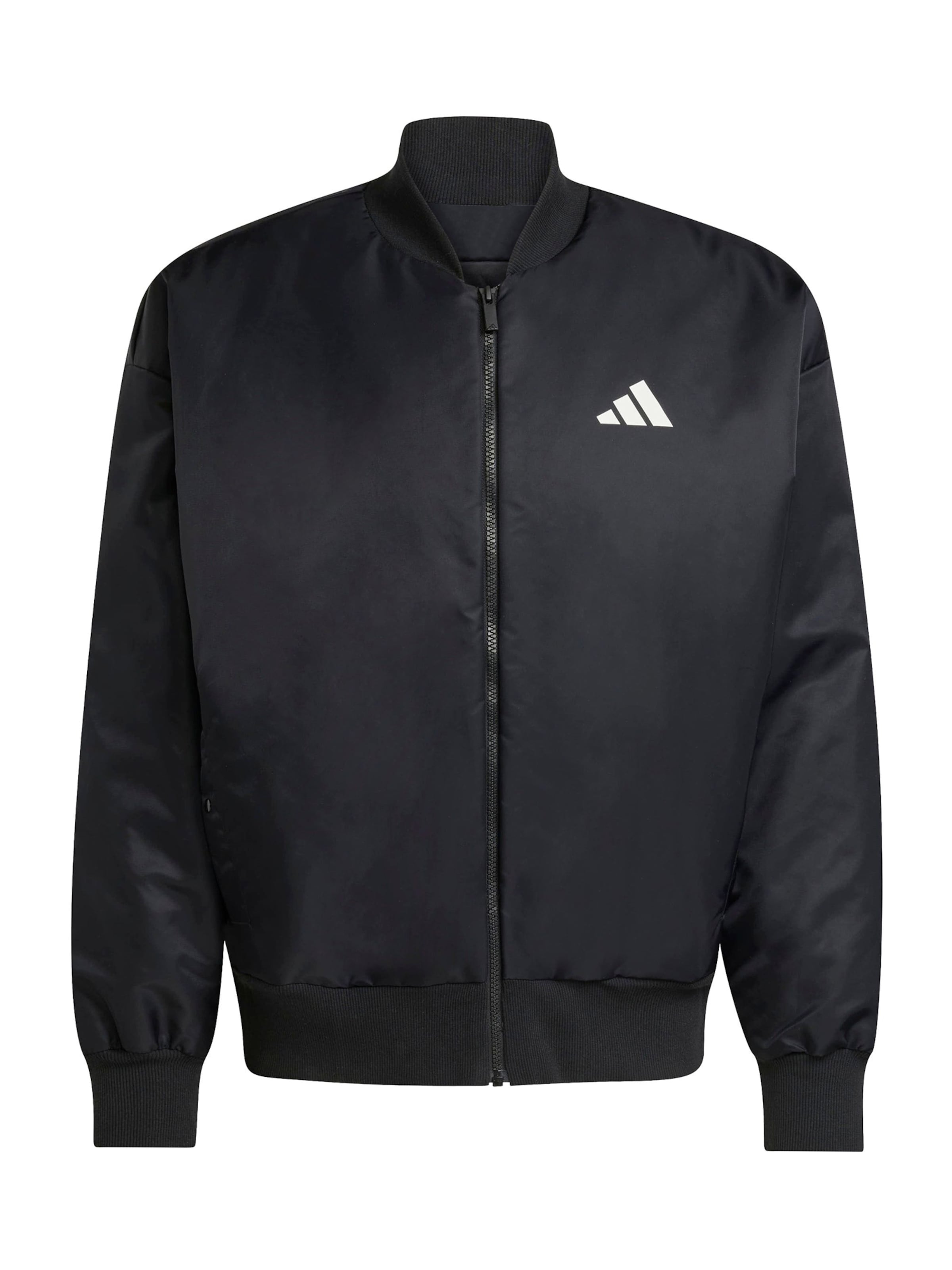 ADIDAS SPORTSWEARSportska jakna 'Stadium' - crna boja: prednji dio