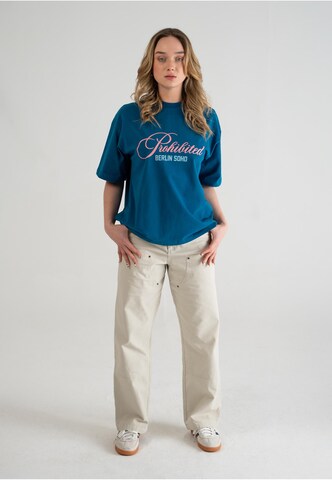 T-Shirt 'Bohemian' Prohibited en bleu