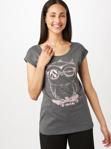 Iriedaily - Camiseta 'Skateowl 2' en gris: frente