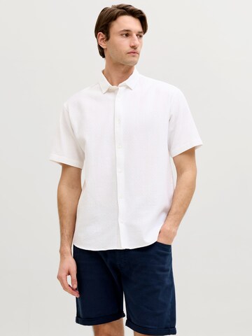 JJ Rebel Regular fit Риза в бяло: отпред