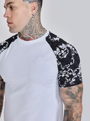 Maglietta 'Venetian' di SikSilk in bianco