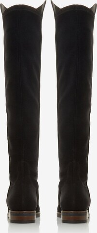 Dune LONDON Over the Knee Boots 'TROPIC' in Black