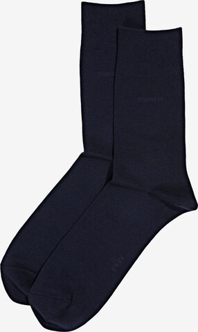 Chaussettes ESPRIT en bleu : devant