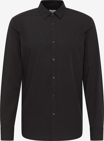 MUSTANG Slim Fit Hemd 'Canton' in Schwarz: Vorderseite