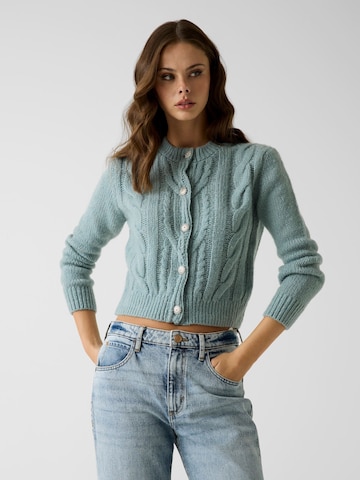 GUESS Knit Cardigan in Blue: front