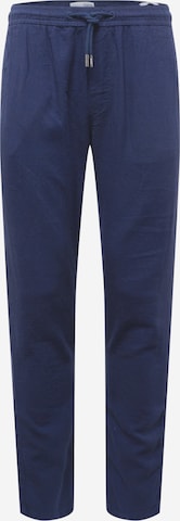 !Solid Regular Pants in Blue: front