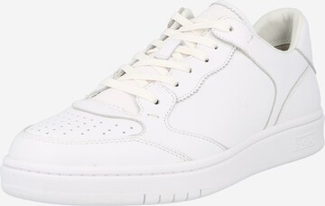 Baskets basses 'POLO CRT LUX-SNEAKERS-LOW TOP LACE' Polo Ralph Lauren en blanc : devant