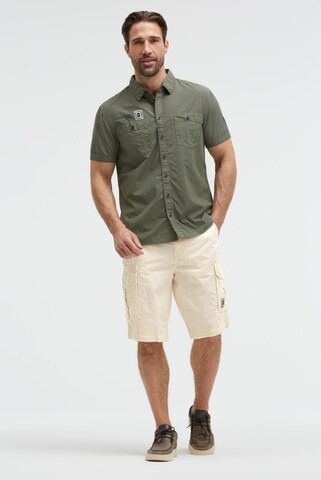CAMP DAVID Regular fit Button Up Shirt in Green
