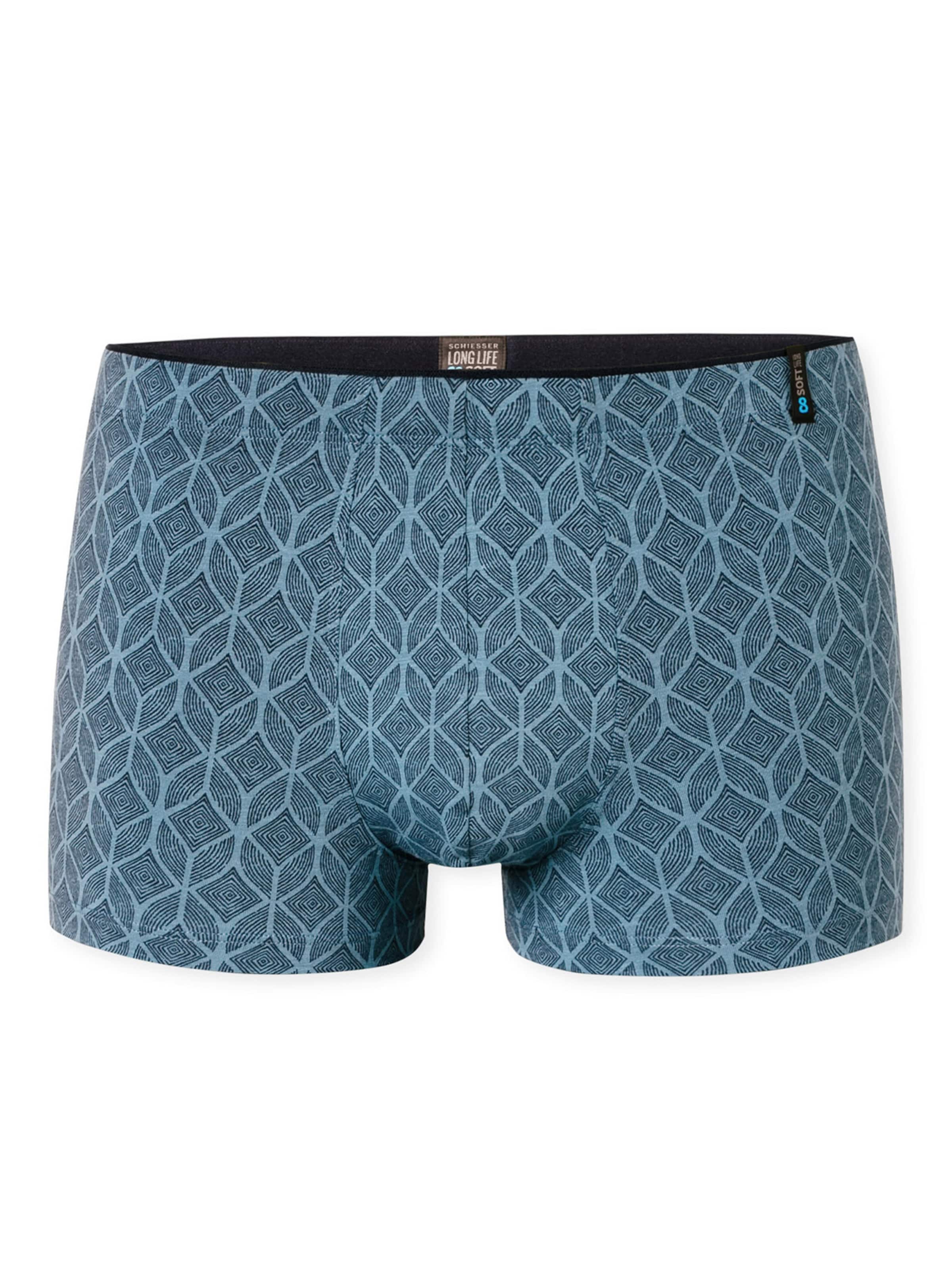 SCHIESSER Trunk 'Long Life Soft' in Blau: Vorderseite