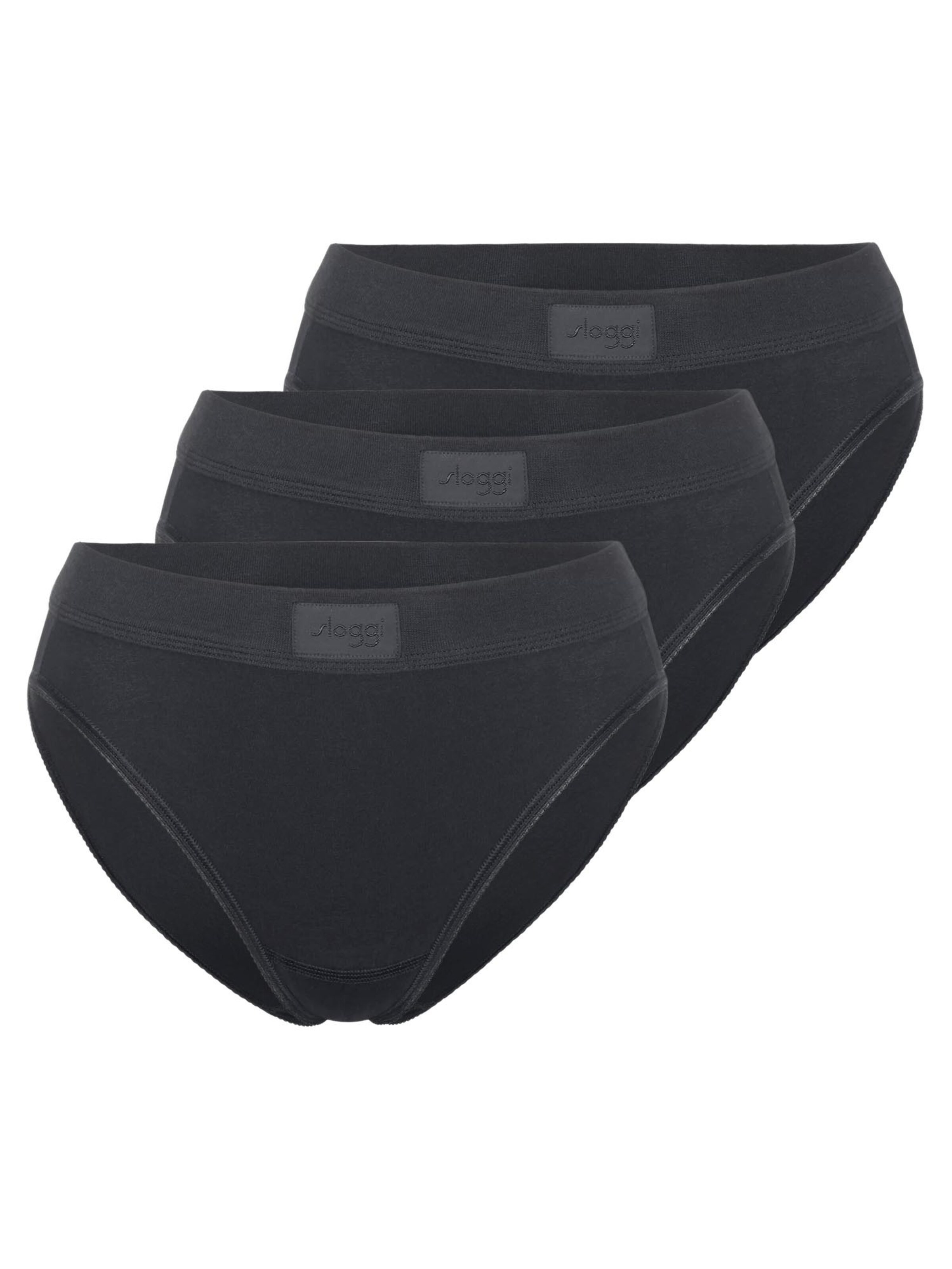 SLOGGI Panty 'Double Comfort T' in Black: front