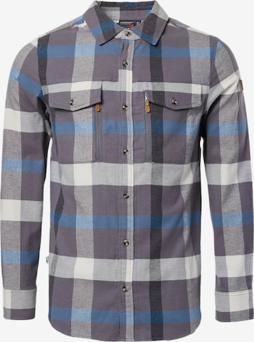 SWEDEMOUNT Traditional button up shirt 'Nordkap' in Grey: front