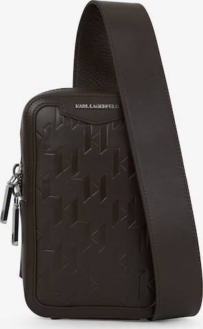 Karl Lagerfeld Olkalaukku värissä ruskea: etupuoli