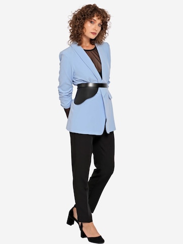 Haute Cuir Belt 'Ivy Side Peplum Belt' in Black