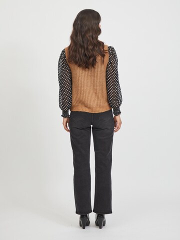 VILA Sweater 'Nola' in Brown