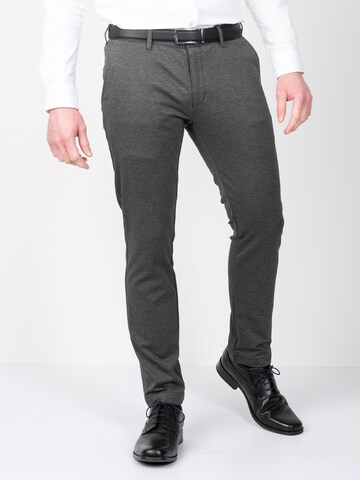 Sunwill Slim fit Chino Pants in Grey: front