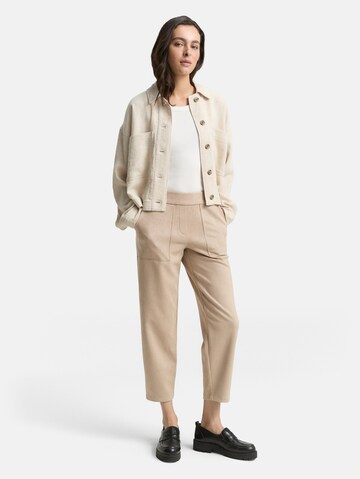 TOM TAILOR Loose fit Trousers in Beige