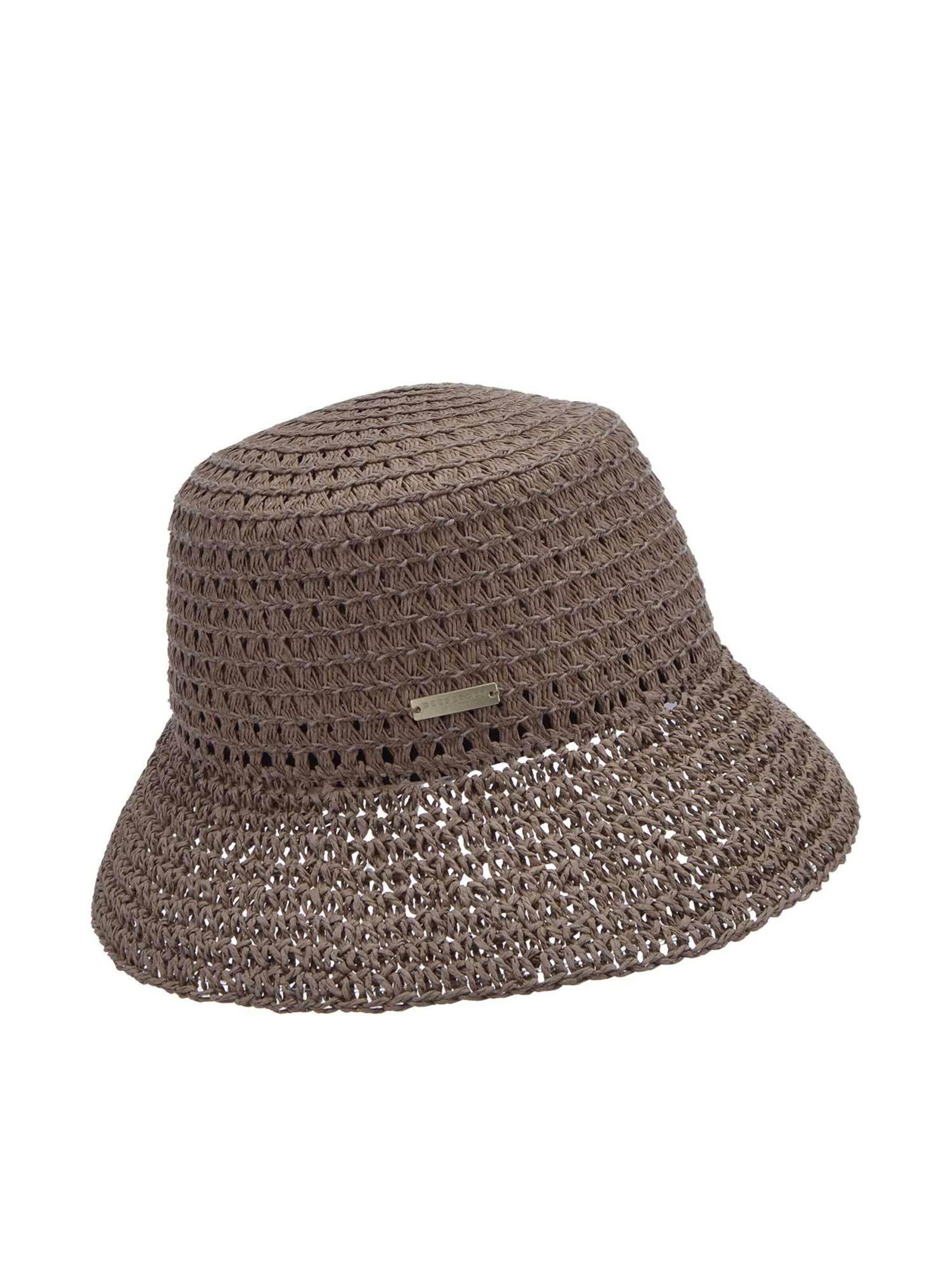 Seeberger Hat 'Hut' in Brown: front