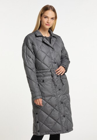 DreiMaster Klassik Winter Coat in Grey: front