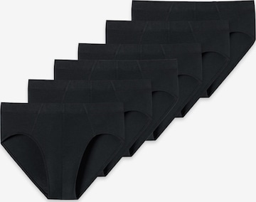 SCHIESSER Slip '95/5 Essentials - Cotton' in Schwarz: Vorderseite