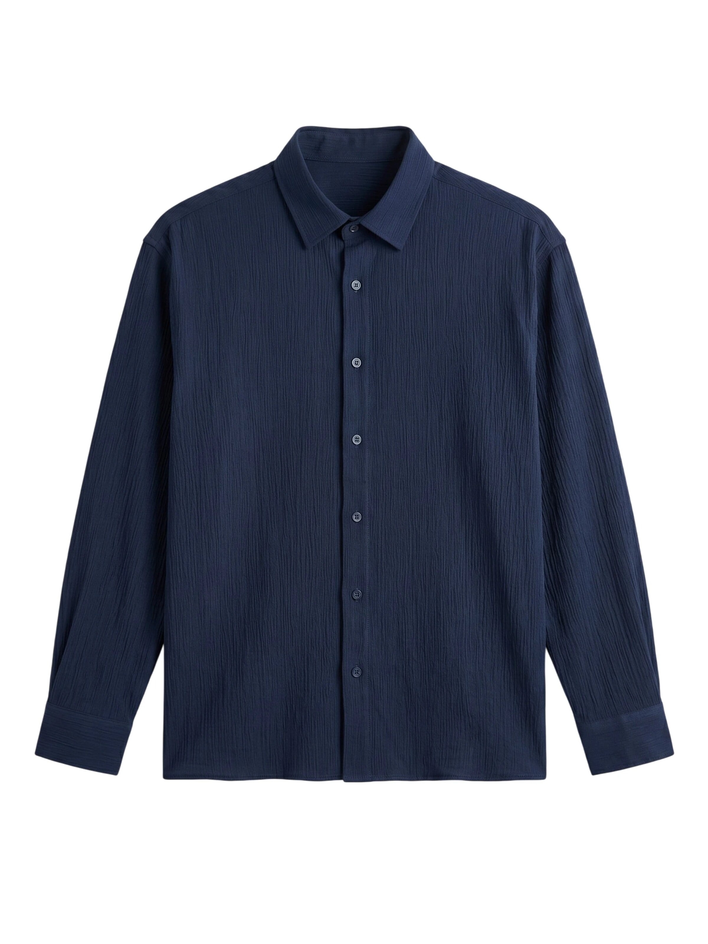 Regular fit Camicia 'Regular Fit Cotton Shirt - Navy Blue' di Kleidermafia in blu: frontale