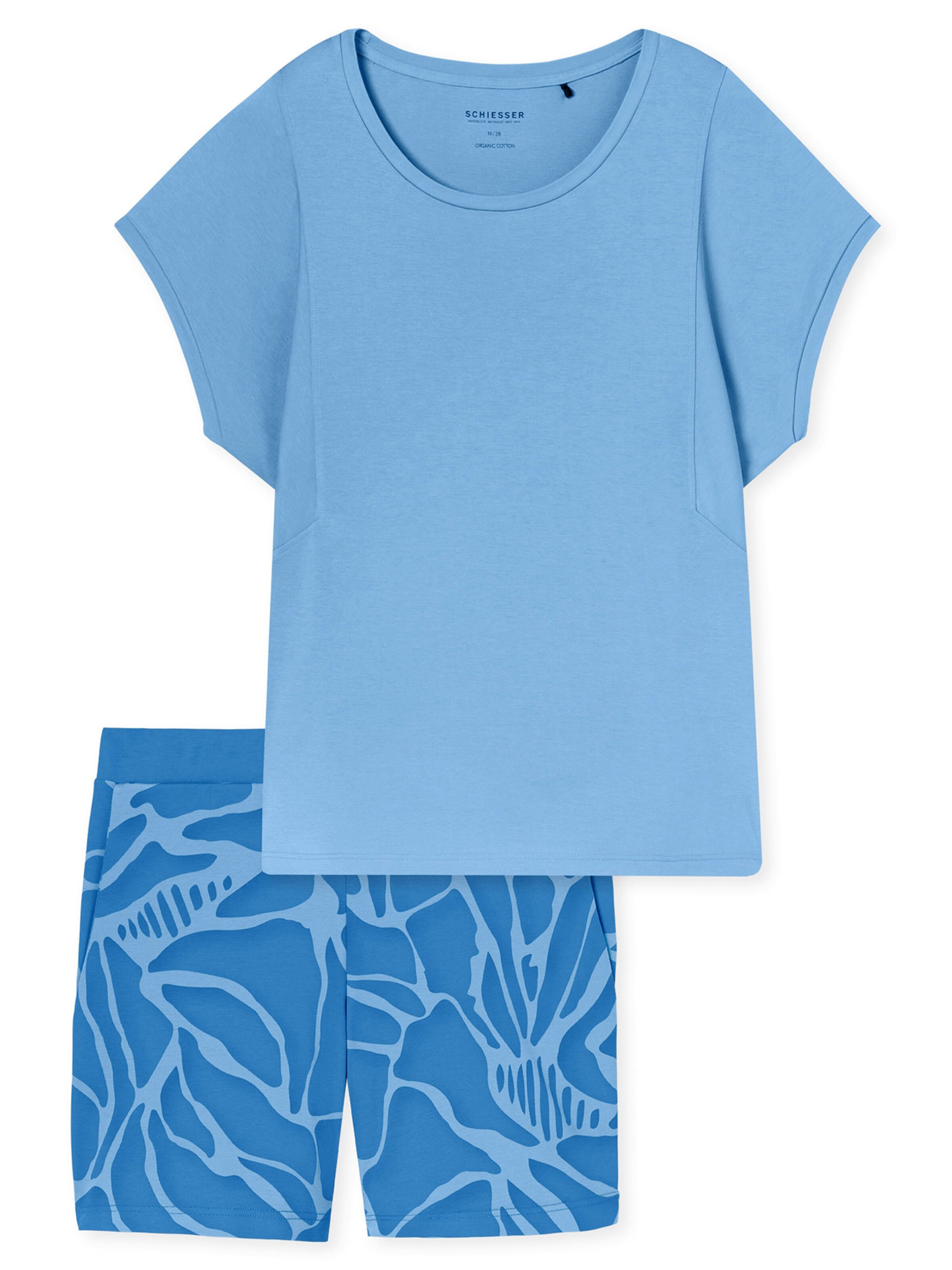 Shorty ' Modern Nightwear ' SCHIESSER en bleu : devant