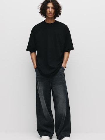 Pull&Bear Shirt in Zwart: voorkant