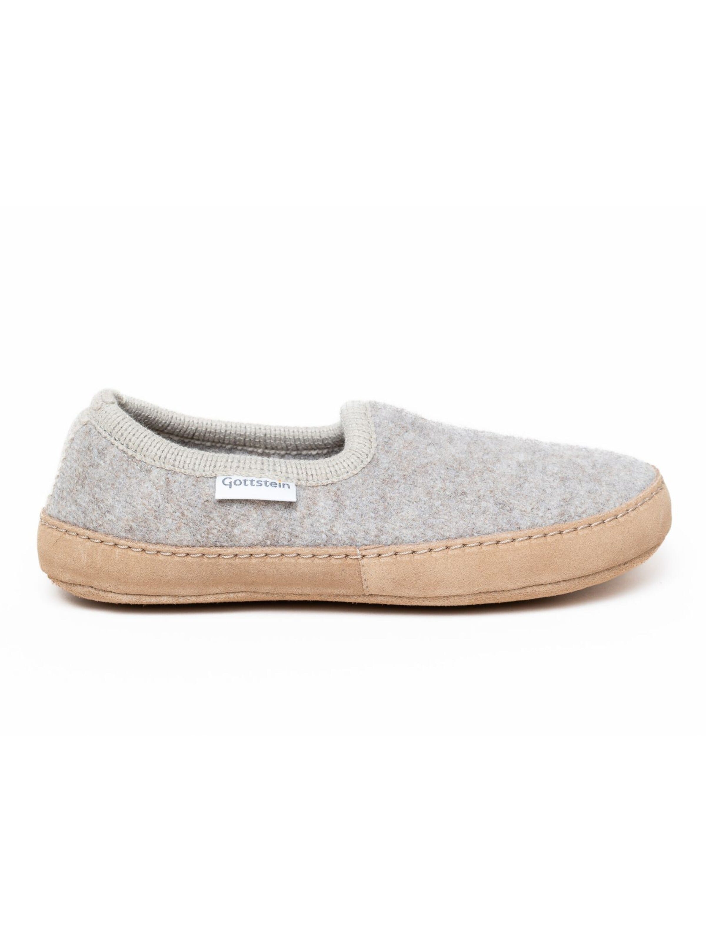 Gottstein Slippers 'Walkpantoffel Cheyenne' in Beige