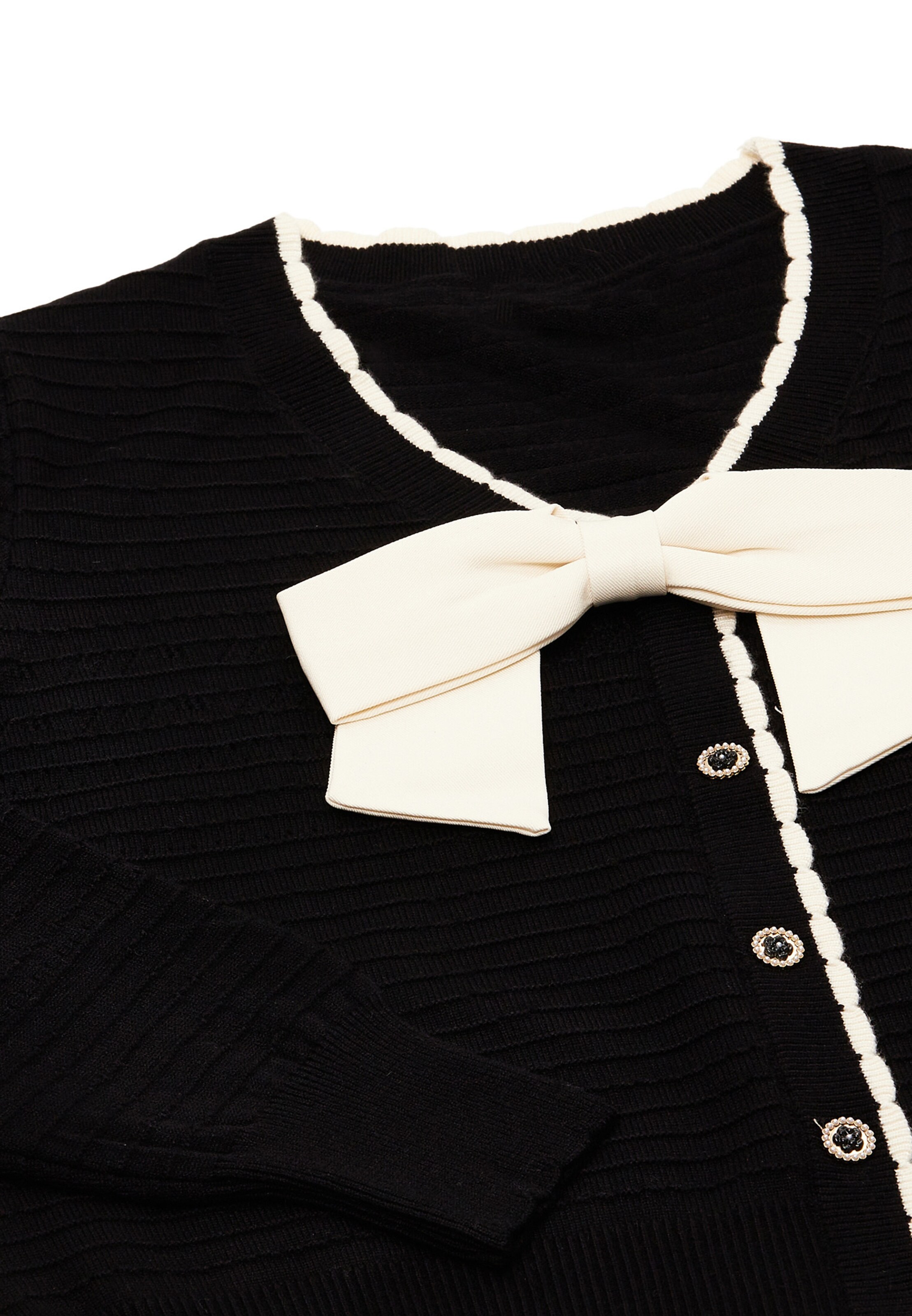 NAEMI Knit cardigan in Black