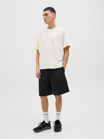 Wide leg Pantaloni cargo 'JPSTBILL' di JACK & JONES in nero