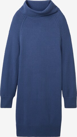 TOM TAILOR Knitted dress in Blue: front