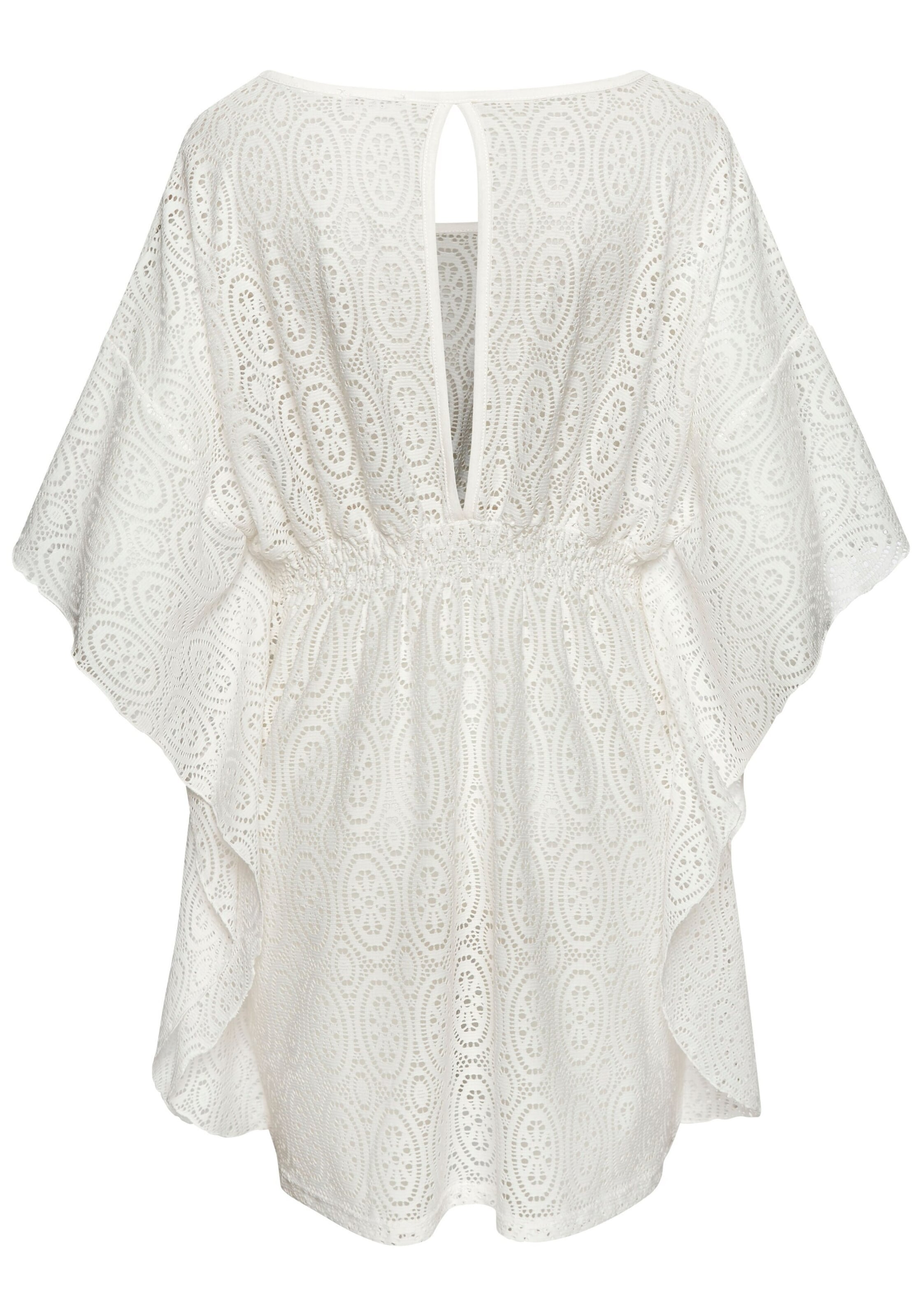 LASCANA Φόρεμα παραλίας σε λευκό