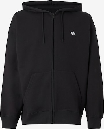 ADIDAS ORIGINALS Суичъри с качулка 'Trefoil Essentials' в черно: отпред